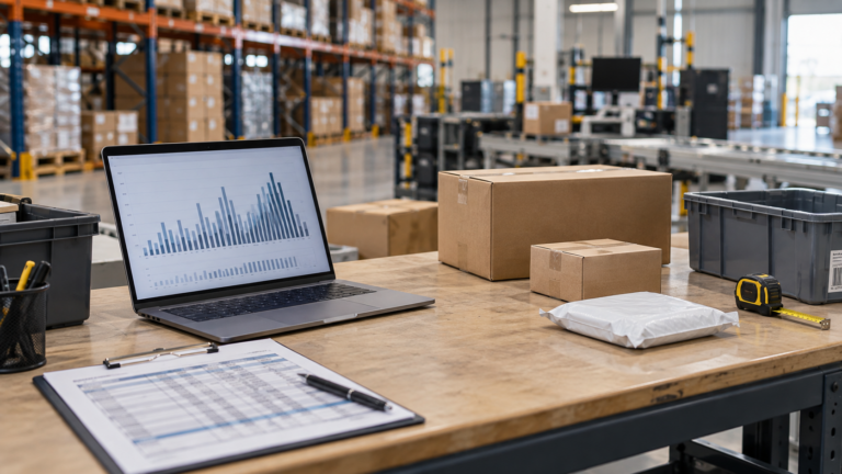 Analyse des volumes et des formats de colis avant un appel d'offres de mécanisation d'entrepôt